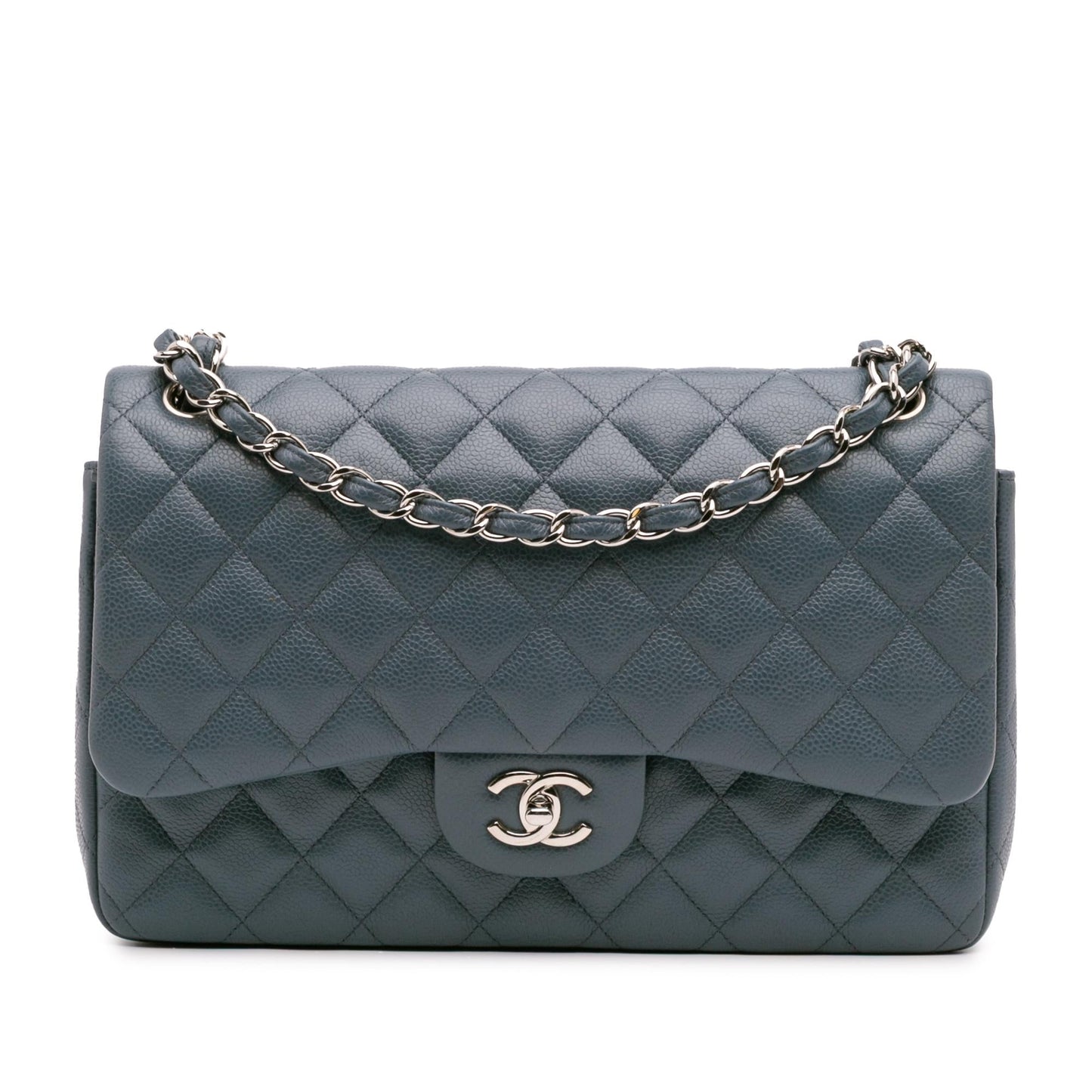 Chanel Gabrielle Caviar Blue Shoulder Bag Caviar