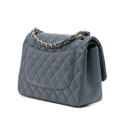 Chanel Gabrielle Caviar Blue Shoulder Bag Caviar