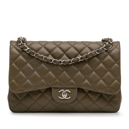 Chanel Gabrielle Caviar Brown Shoulder Bag Caviar