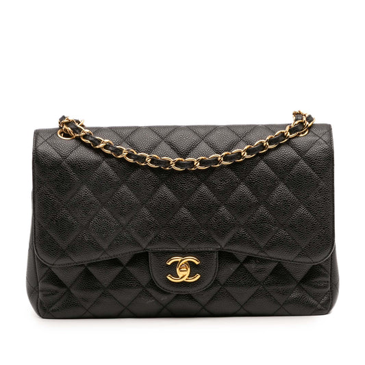 Chanel Gabrielle Caviar Black Shoulder Bag Style 5