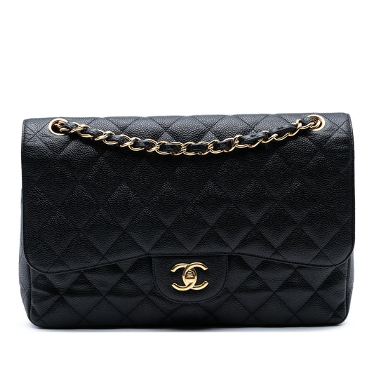 Chanel Gabrielle Caviar Black Shoulder Bag