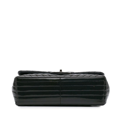 Chanel Gabrielle Patent Leather Blue Shoulder Bag Style 3