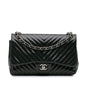 Chanel Gabrielle Patent Leather Blue Shoulder Bag Style 3