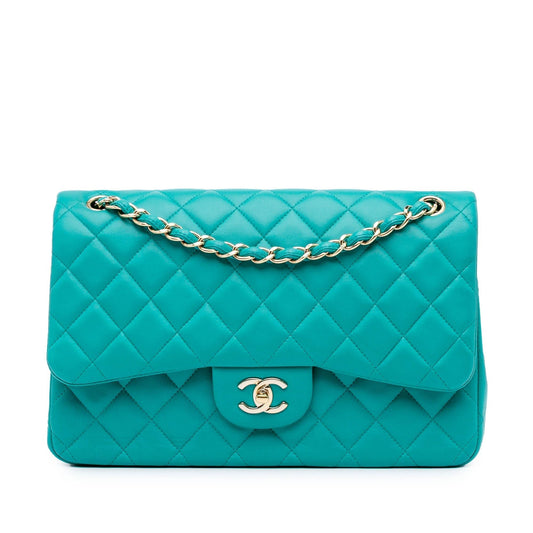 Chanel Gabrielle Lambskin Blue Shoulder Bag Style 11