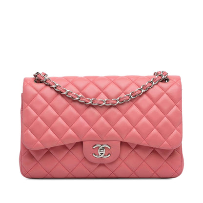 Chanel Gabrielle Lambskin Pink Shoulder Bag Style 14