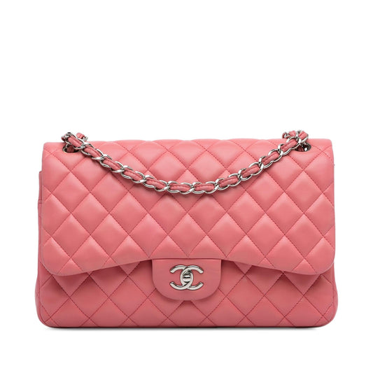 Chanel Gabrielle Lambskin Pink Shoulder Bag Style 14
