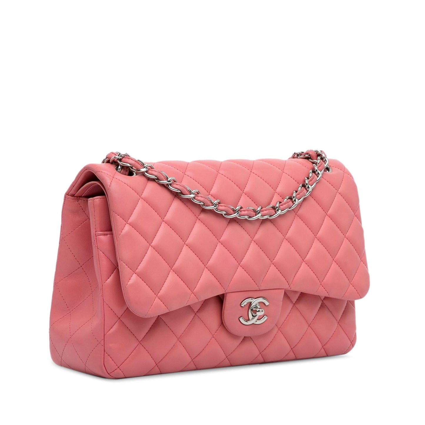 Chanel Gabrielle Lambskin Pink Shoulder Bag Style 14