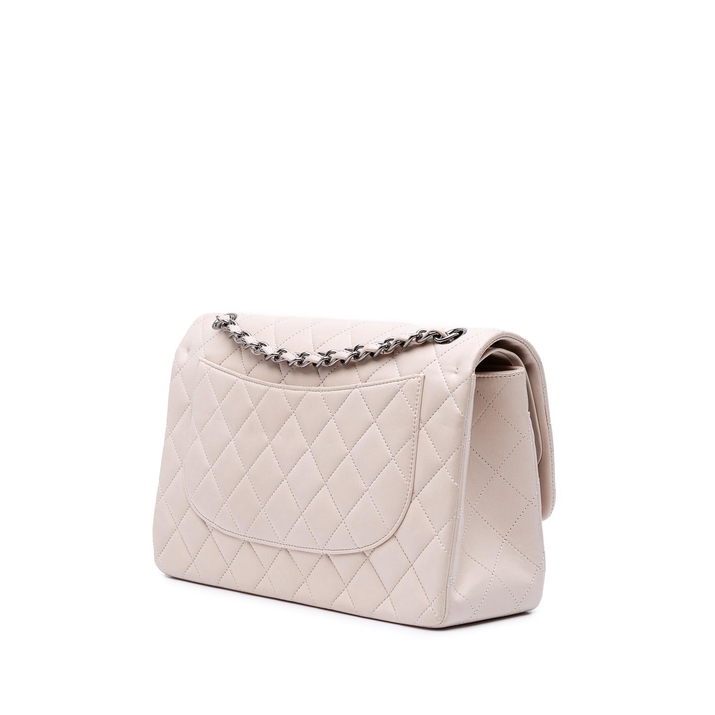 Chanel Gabrielle Lambskin White Shoulder Bag Style 7
