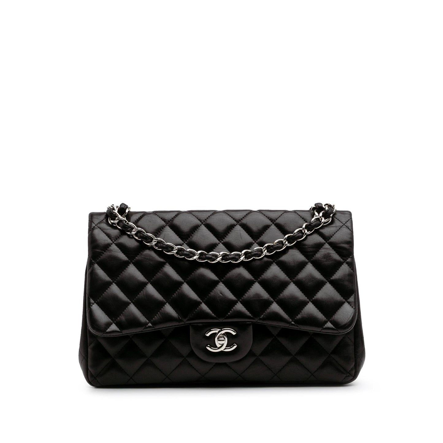 Chanel Gabrielle Lambskin Black Shoulder Bag Style 64