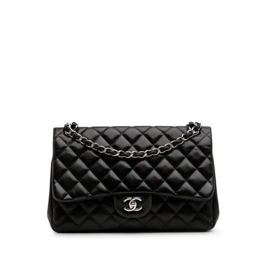 Chanel Gabrielle Lambskin Black Shoulder Bag Style 64
