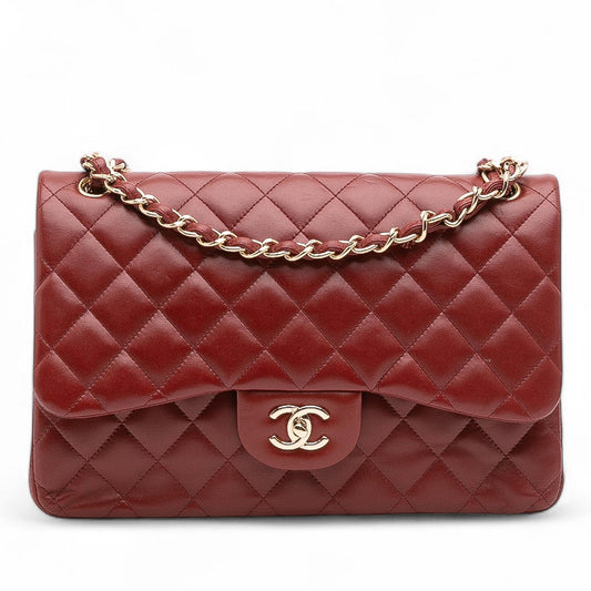 Chanel Gabrielle Lambskin Red Shoulder Bag Style 12
