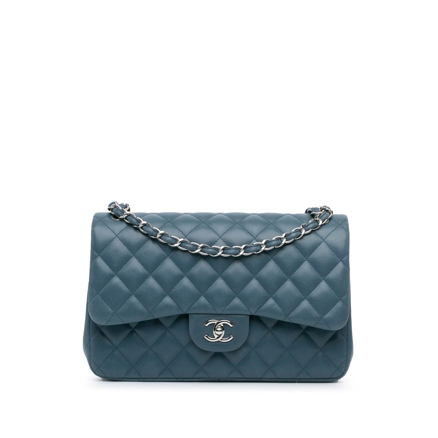 Chanel Gabrielle Lambskin Blue Shoulder Bag Style 5