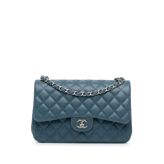 Chanel Gabrielle Lambskin Blue Shoulder Bag Style 5