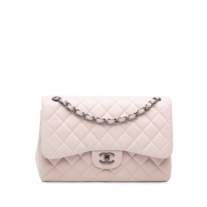 Chanel Gabrielle Lambskin White Shoulder Bag Lambskin