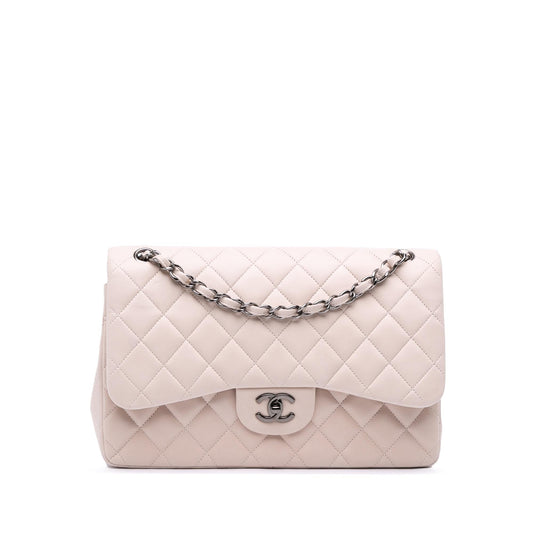 Chanel Gabrielle Lambskin White Shoulder Bag Lambskin