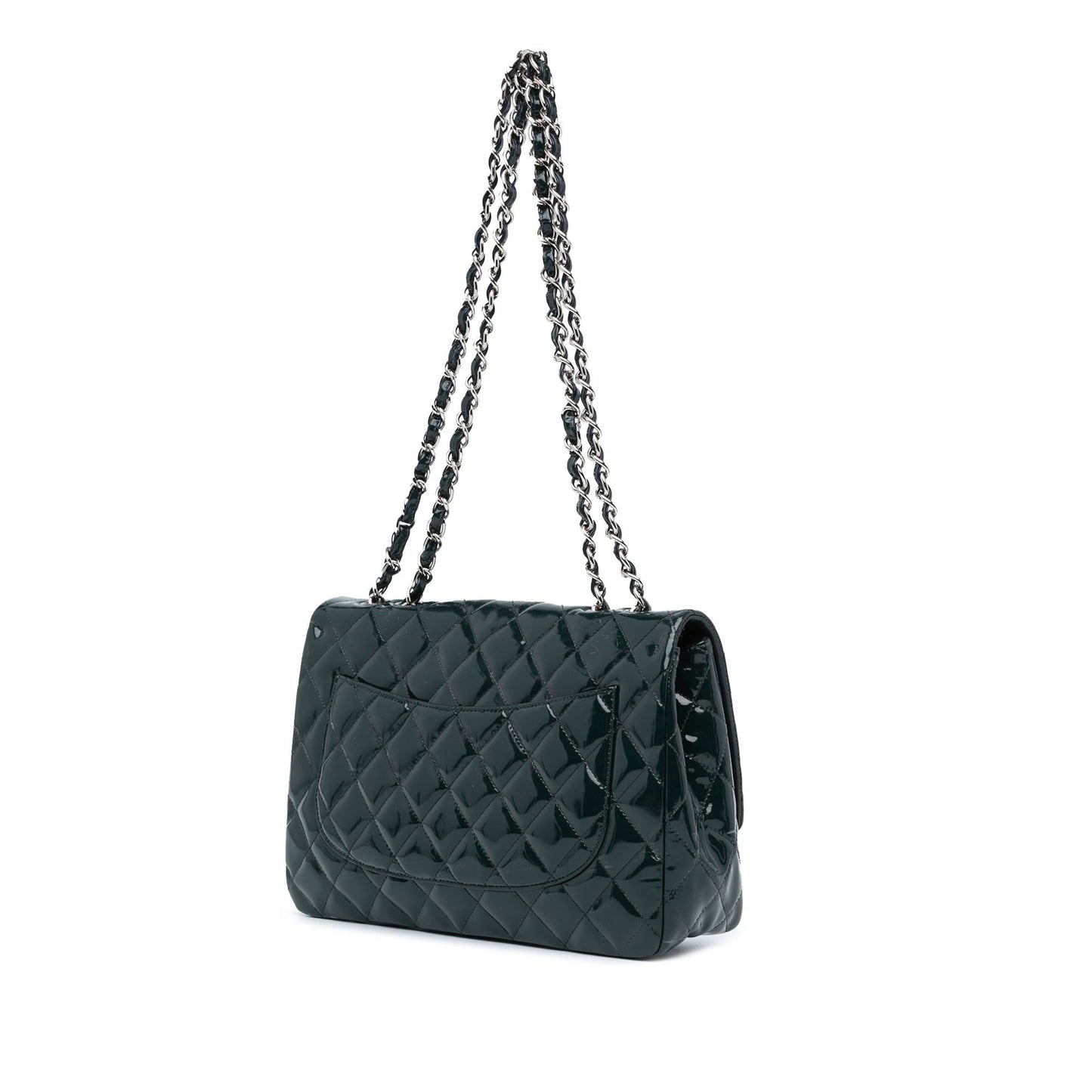 Chanel Gabrielle Patent Leather Blue Shoulder Bag Style 4