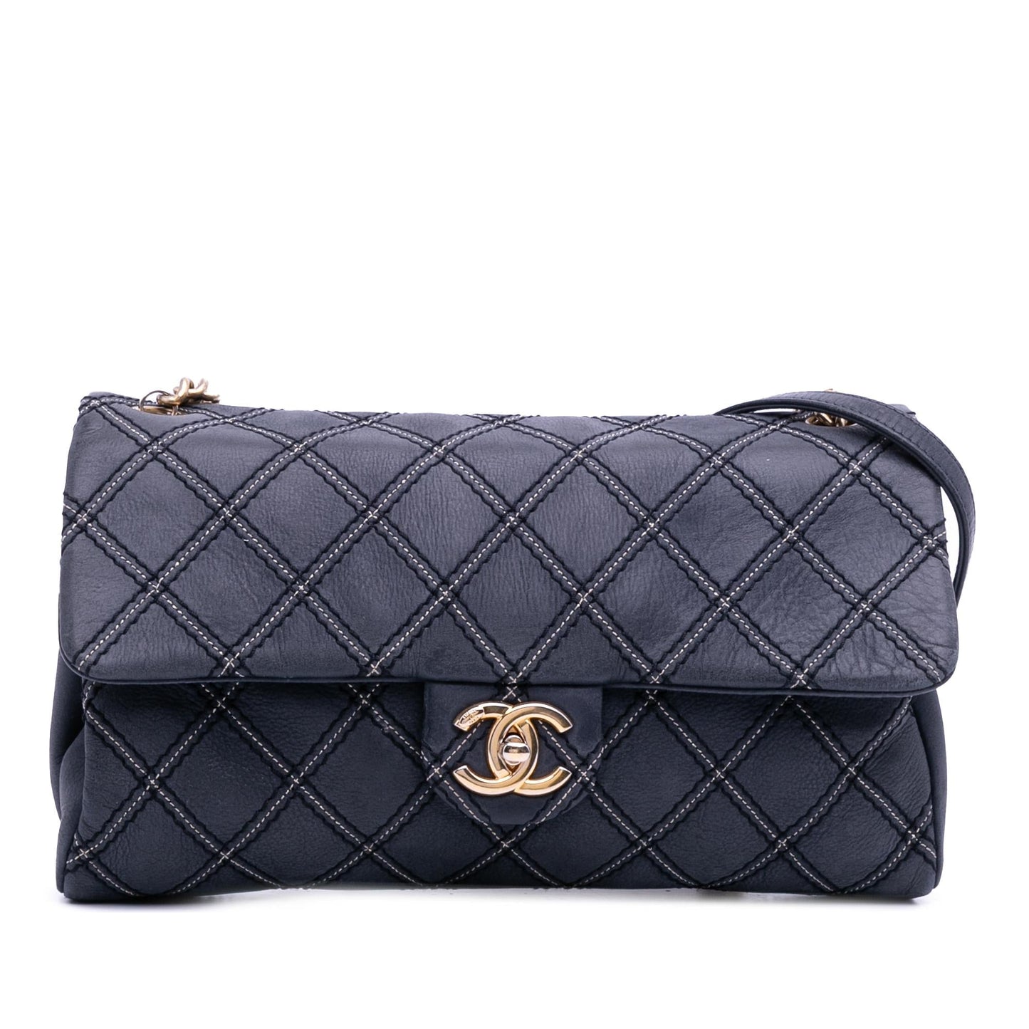 Chanel Gabrielle Calfskin Blue Shoulder Bag