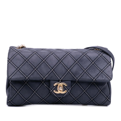 Chanel Gabrielle Calfskin Blue Shoulder Bag