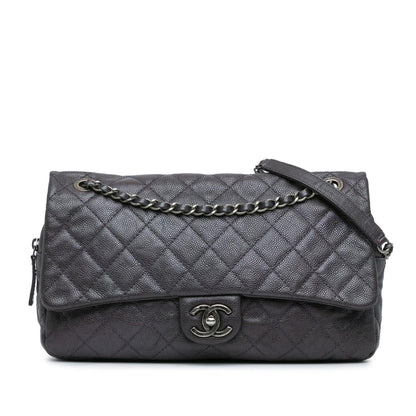 Chanel Gabrielle Caviar Grey Shoulder Bag Caviar