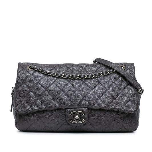 Chanel Gabrielle Caviar Grey Shoulder Bag Caviar