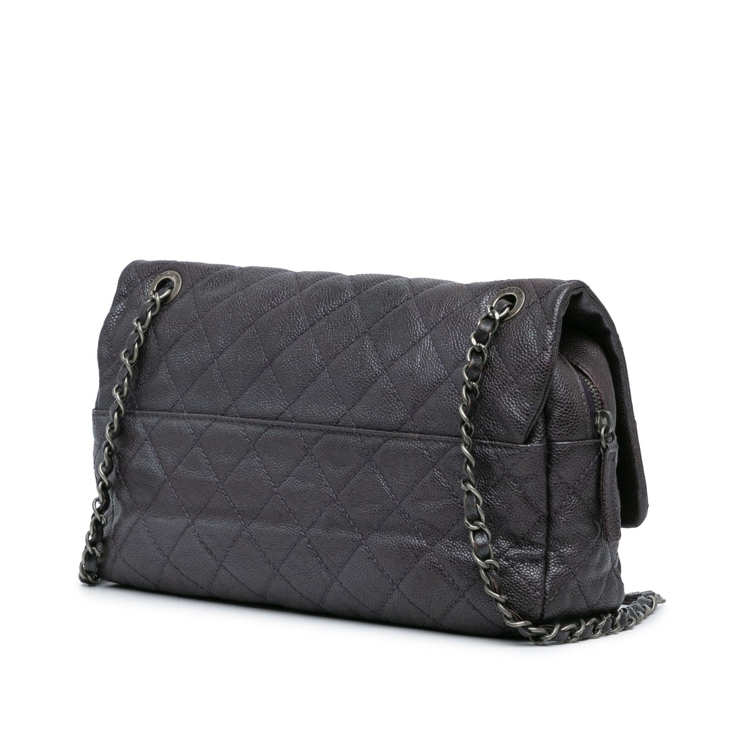 Chanel Gabrielle Caviar Grey Shoulder Bag Caviar