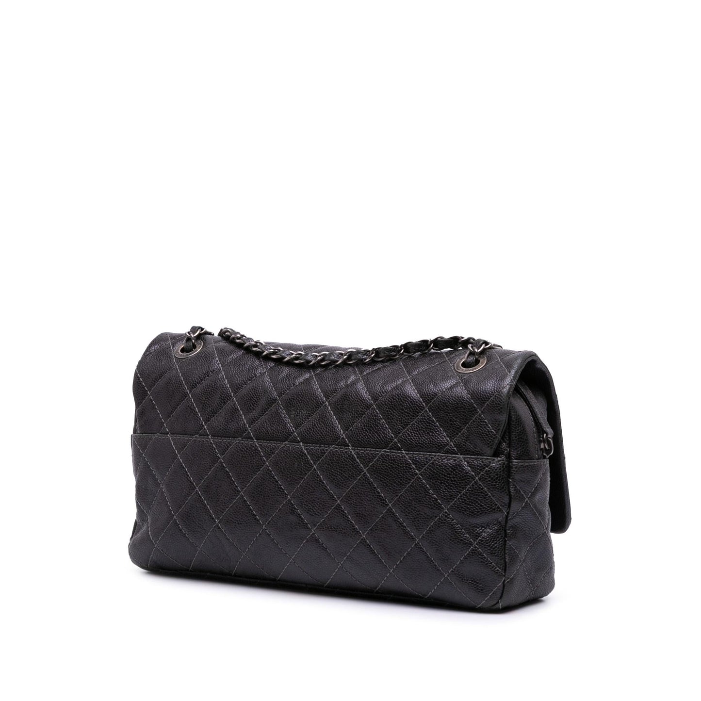 Chanel Gabrielle Caviar Grey Shoulder Bag