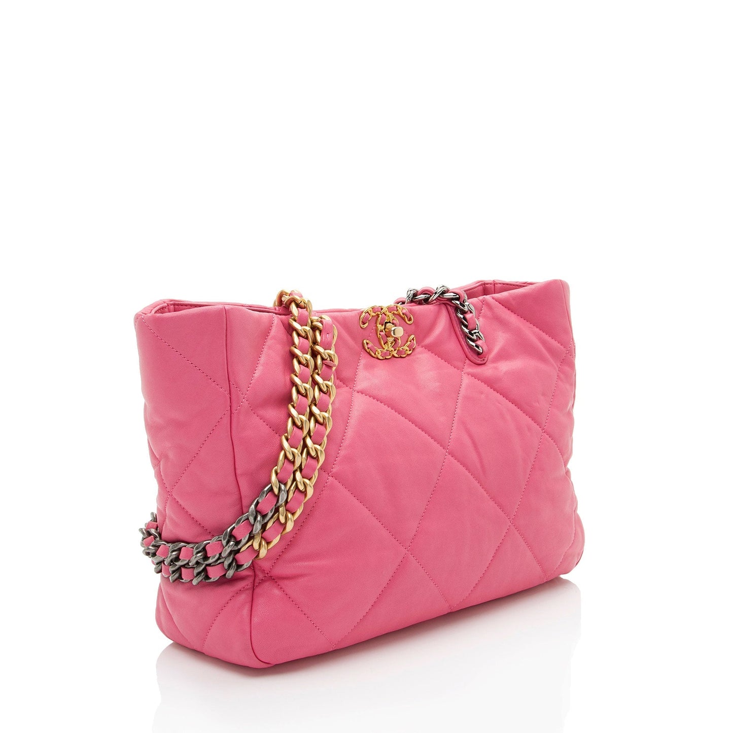 Chanel Gabrielle Lambskin Gold Tote Bag