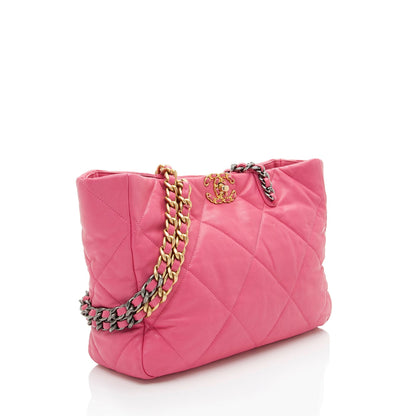 Chanel Gabrielle Lambskin Gold Tote Bag