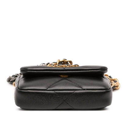 Chanel Gabrielle Lambskin Black Shoulder Bag Style 20