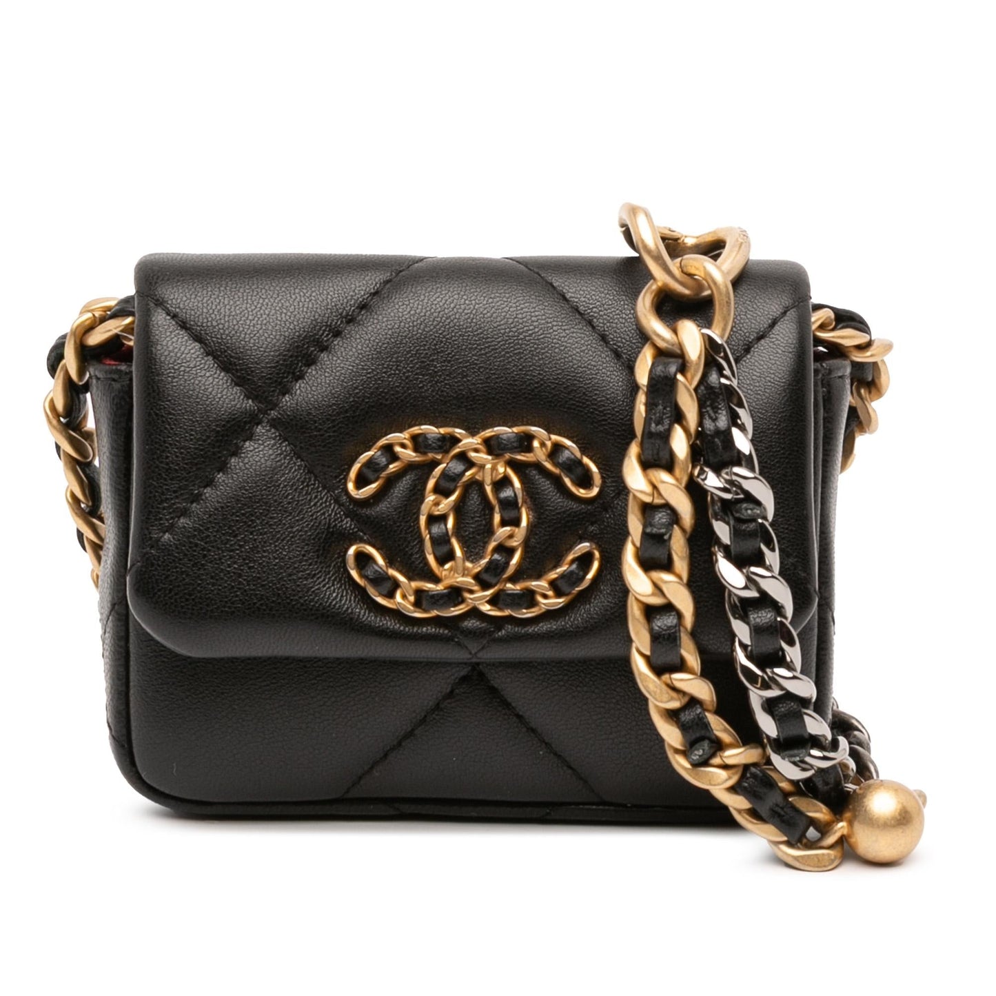 Chanel Gabrielle Lambskin Black Shoulder Bag Style 20
