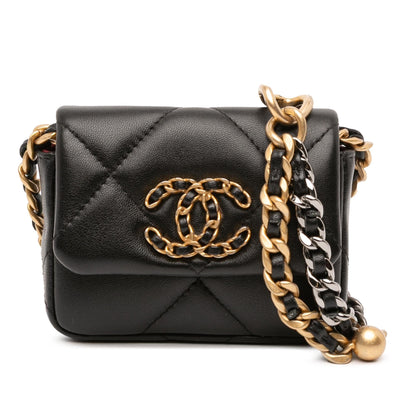 Chanel Gabrielle Lambskin Black Shoulder Bag Style 20