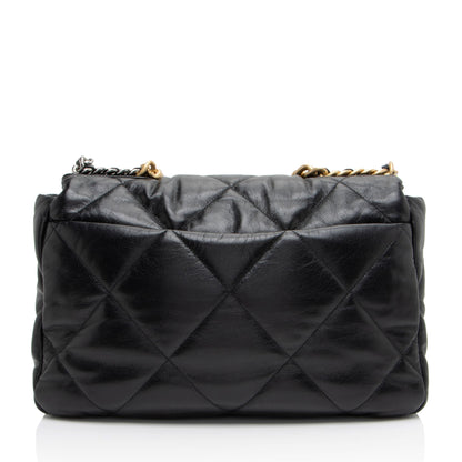 Chanel Lambskin 19 Maxi Flap Shoulder Bag