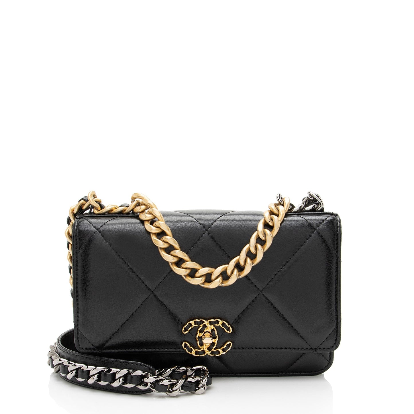 Chanel Lambskin 19 Wallet On Chain