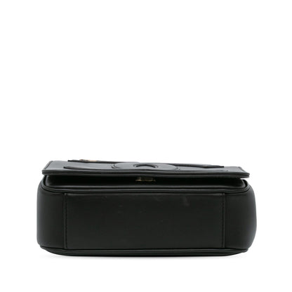 Chanel Gabrielle Lambskin Black Shoulder Bag Style 61
