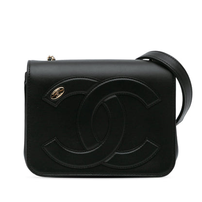 Chanel Gabrielle Lambskin Black Shoulder Bag Style 61