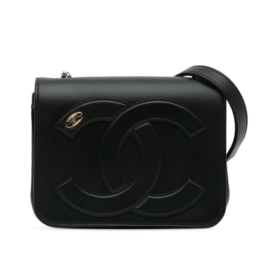Chanel Gabrielle Lambskin Black Shoulder Bag Style 61