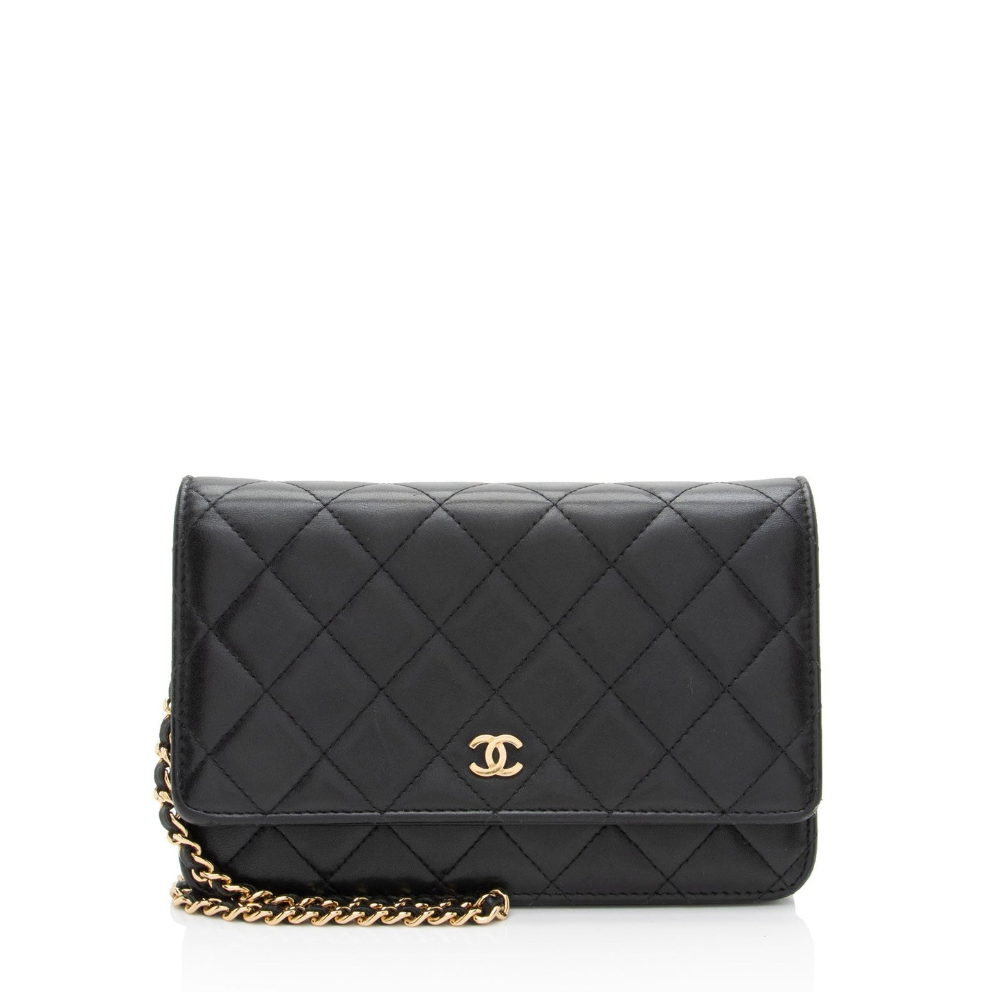 Chanel Lambskin Classic Wallet On Chain
