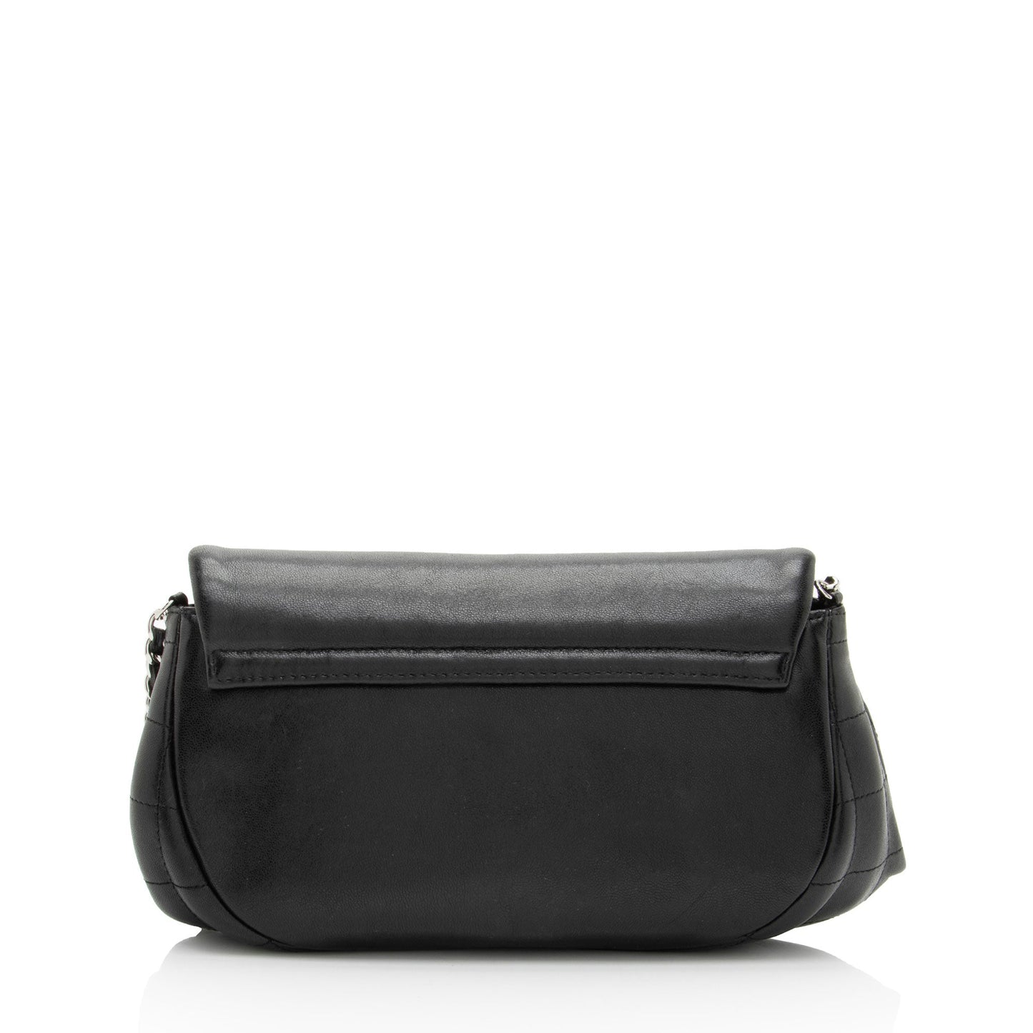 Chanel Lambskin Half Moon Wallet On Chain