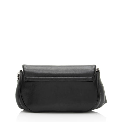 Chanel Lambskin Half Moon Wallet On Chain