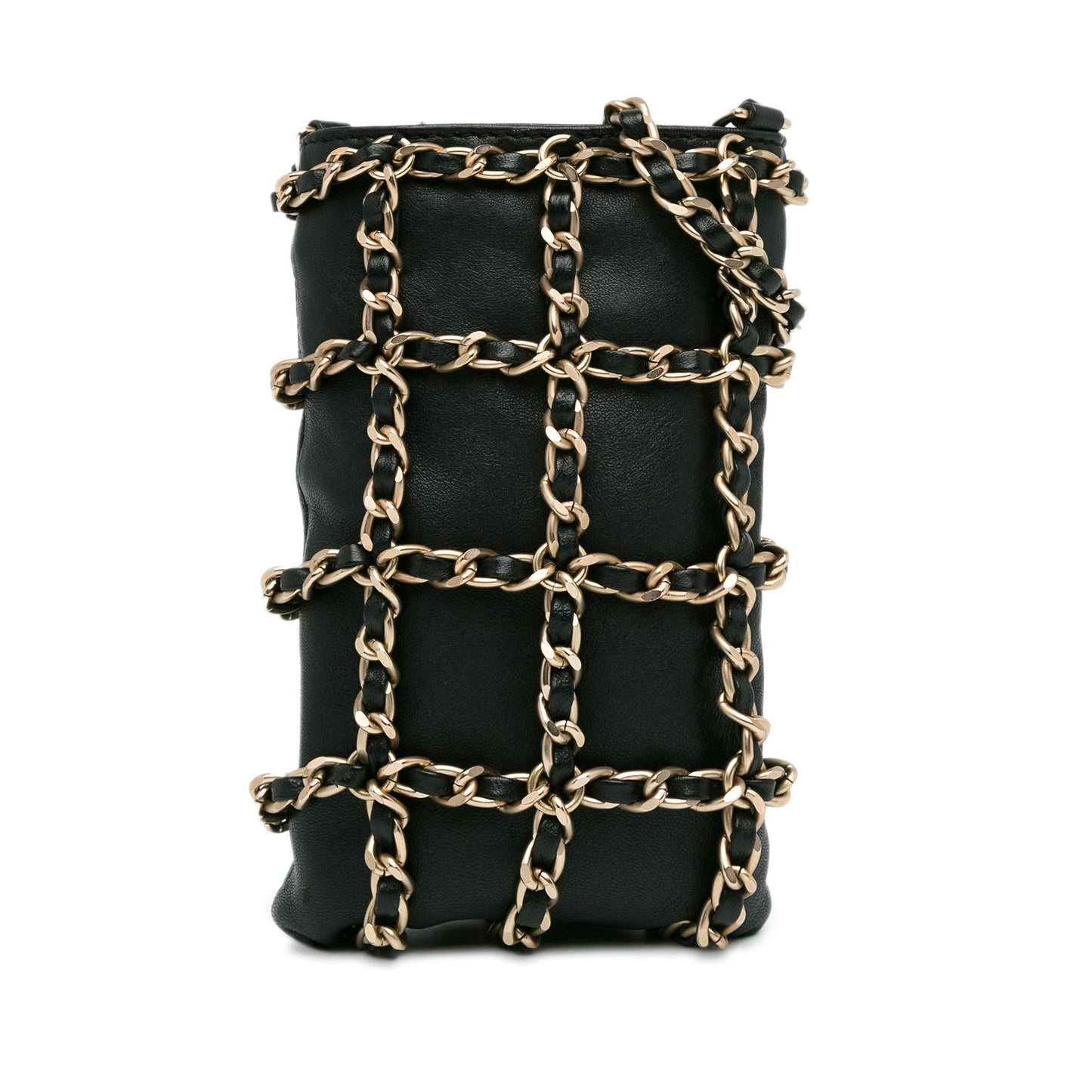 Chanel Gabrielle Lambskin Black Shoulder Bag Style 75