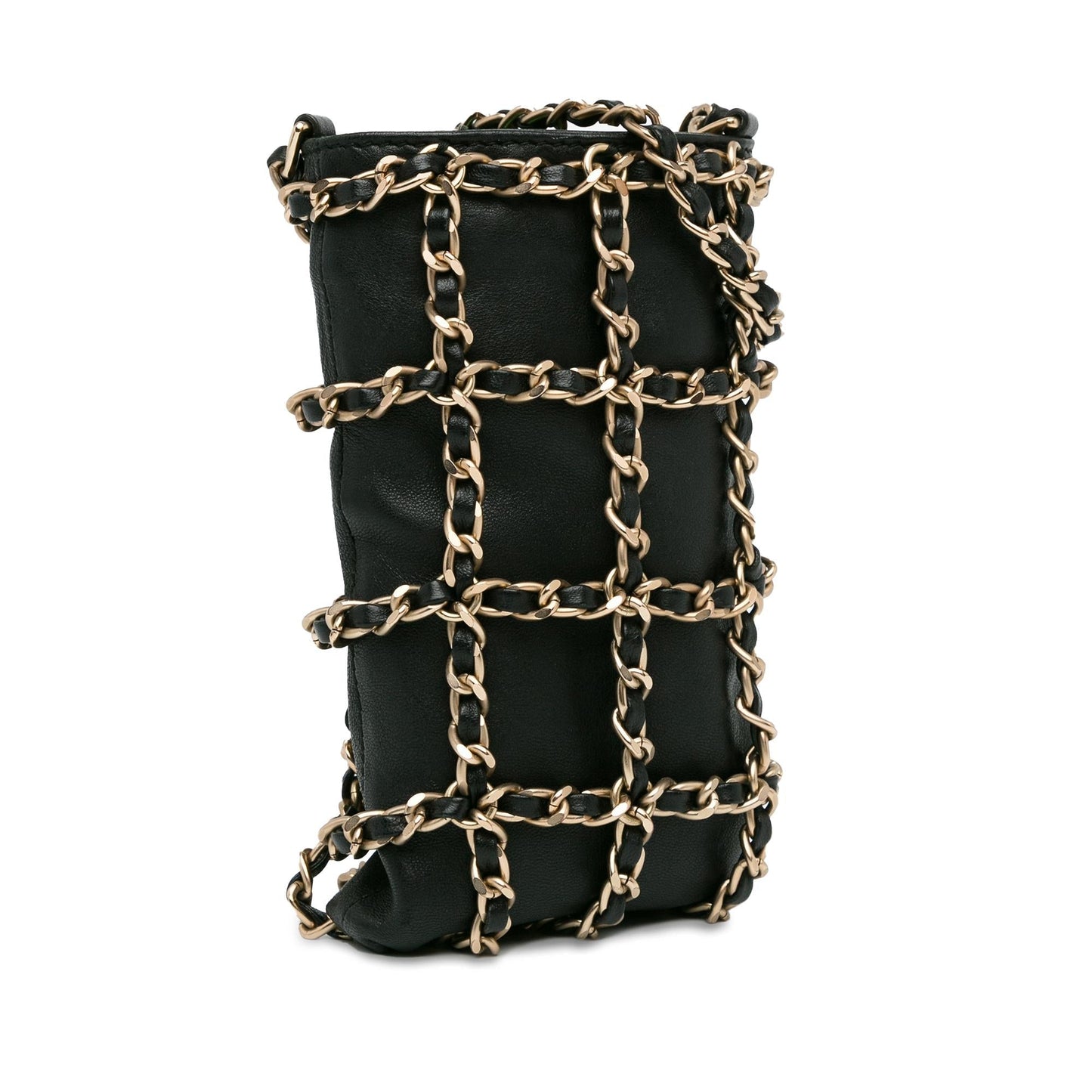 Chanel Gabrielle Lambskin Black Shoulder Bag Style 75