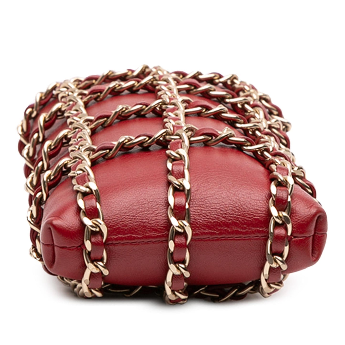 Chanel Gabrielle Lambskin Red Shoulder Bag Style 9