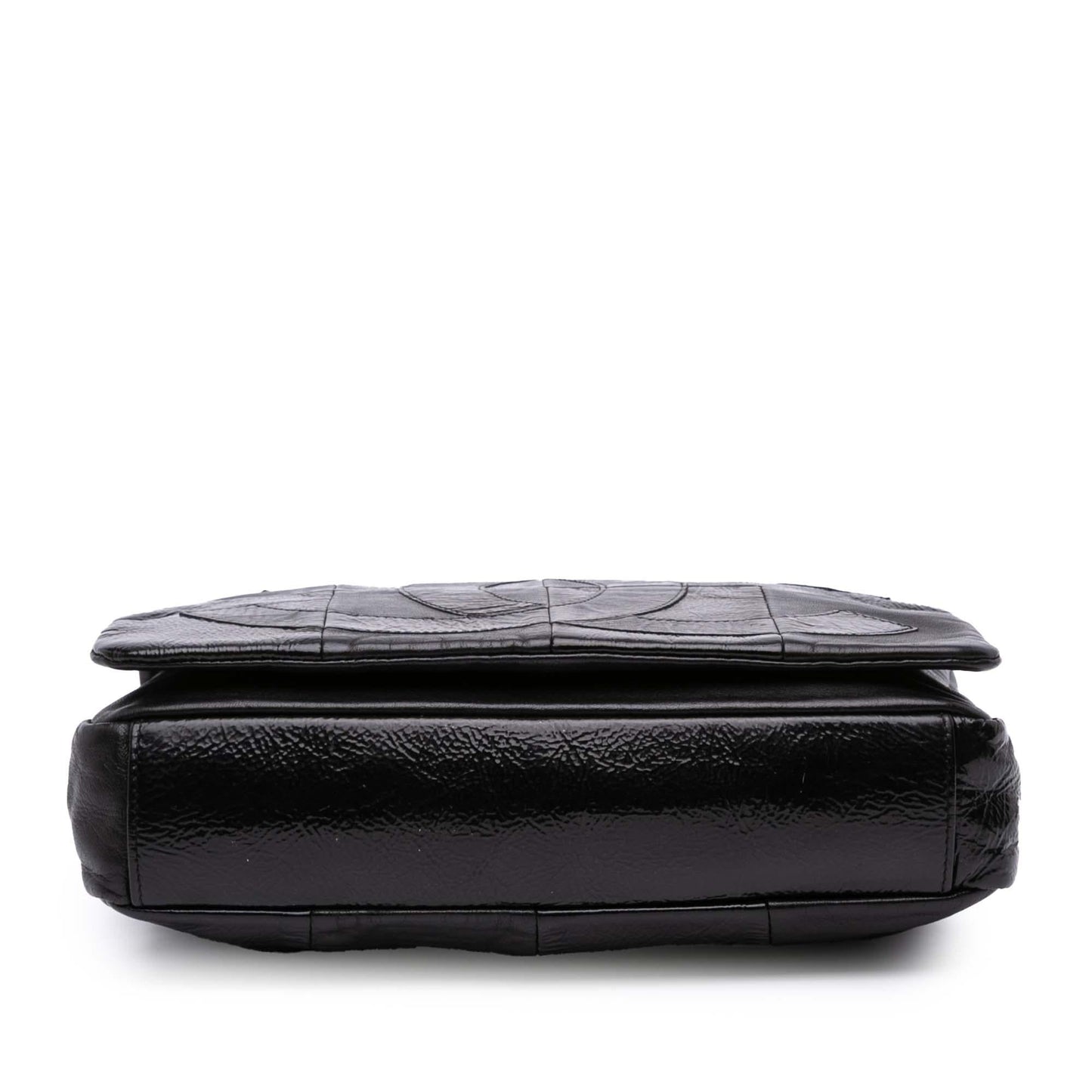 Chanel Lambskin And Patent Patchwork Brooklyn Flap