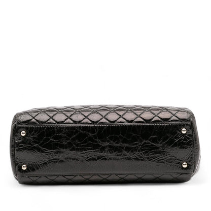 Chanel Large Aged Calfskin Just Mademoiselle Bowling Bag