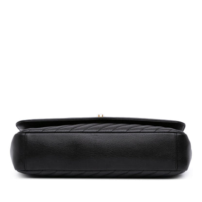 Chanel Large Diagonal Quilted Goatskin Flap