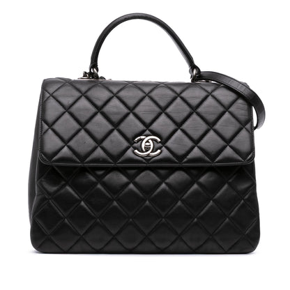Chanel Large Lambskin Trendy Cc Top Handle Bag