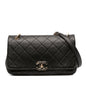 Chanel Large Lambskin Twist Chain Enamel Cc Flap