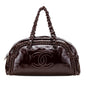 Chanel Large Patent Luxe Ligne Bowler Bag