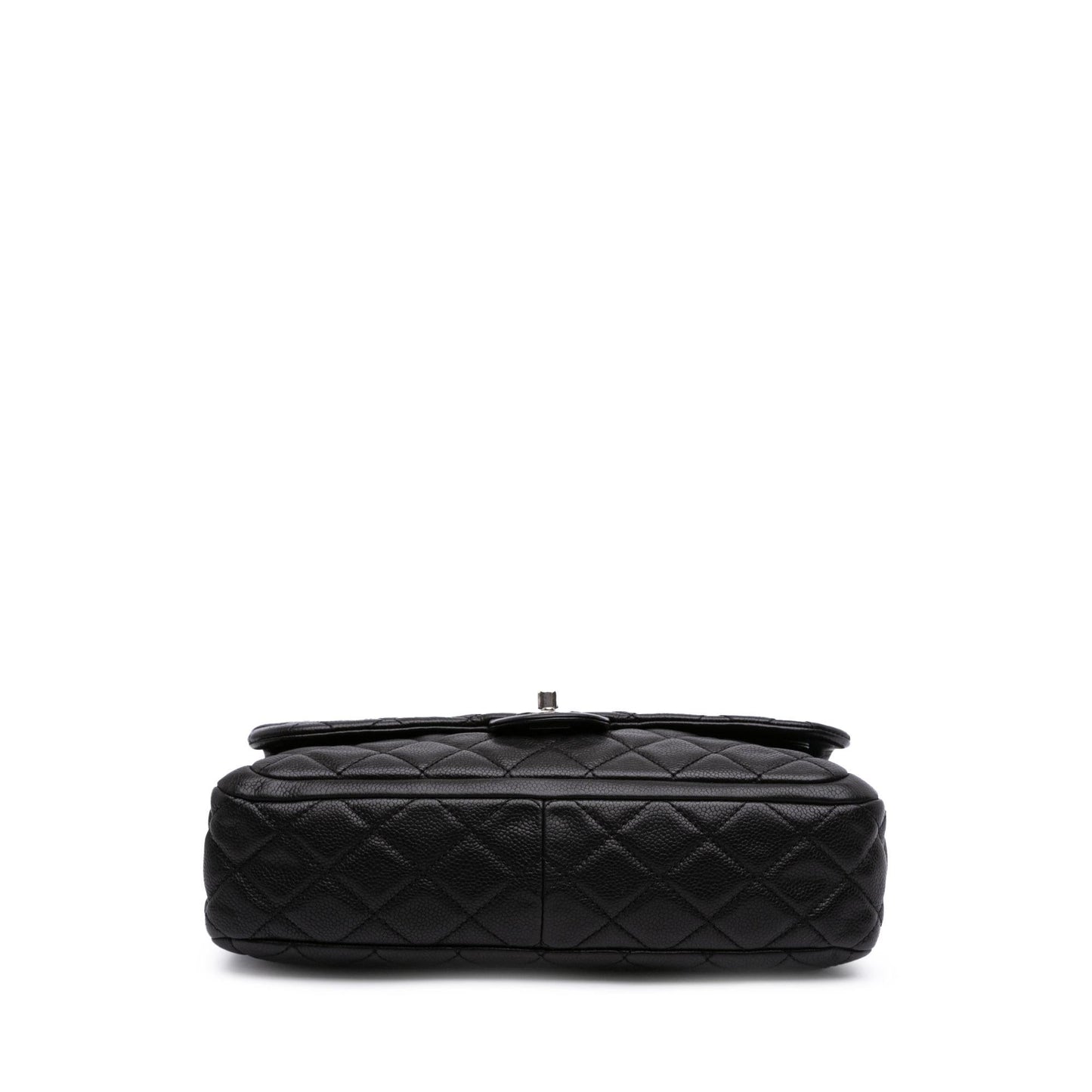 Chanel Large Quilted Caviar Now And Forever Flap