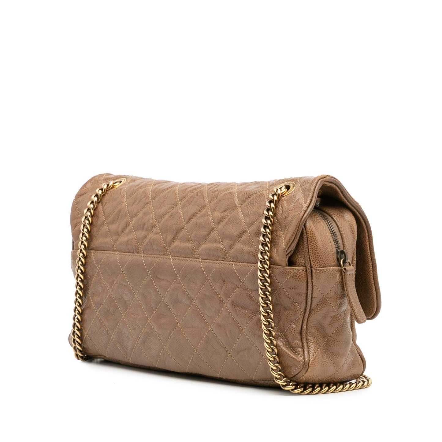 Chanel Gabrielle Caviar Brown Shoulder Bag Style 3